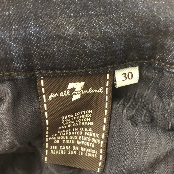 7FAMK DOJO Jeans Wide Flare Leg Dark 7 For Mankind - Picture 5 of 6